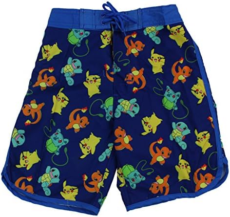 InGear Boys Pokemon Swim Trunk Shorts-Pikachu,Charizard,Bulbasaur,Charmander (8/10)