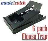 made2catch One Click Mouse Trap - 6 traps â€“ Unique Adjustable Trigger Sensitivity - Easy Set Snap Trap - Mice and Small Rodents Control - Humane Mouse Traps that Work