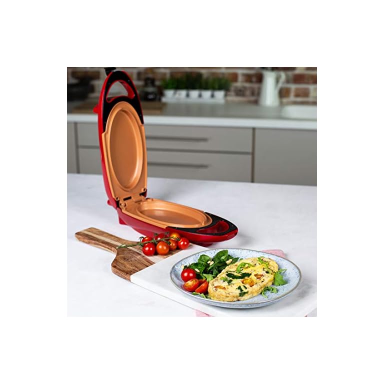 Red Copper 5Minute Chef NonStick Omelette Pan Mytoor
