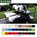 E-Z-Go TXT Custom 2-Stripe Golf Cart Seat Cover Set Made with Marine Grade Vinyl - Staple On - Choose Your Colors From Our Color Chart!