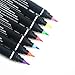 Double head Highlighter Highlighters 7 Colors Dual Tips Permanent Art Markers Highlighter Perfect for Bible Study, Classroom and office