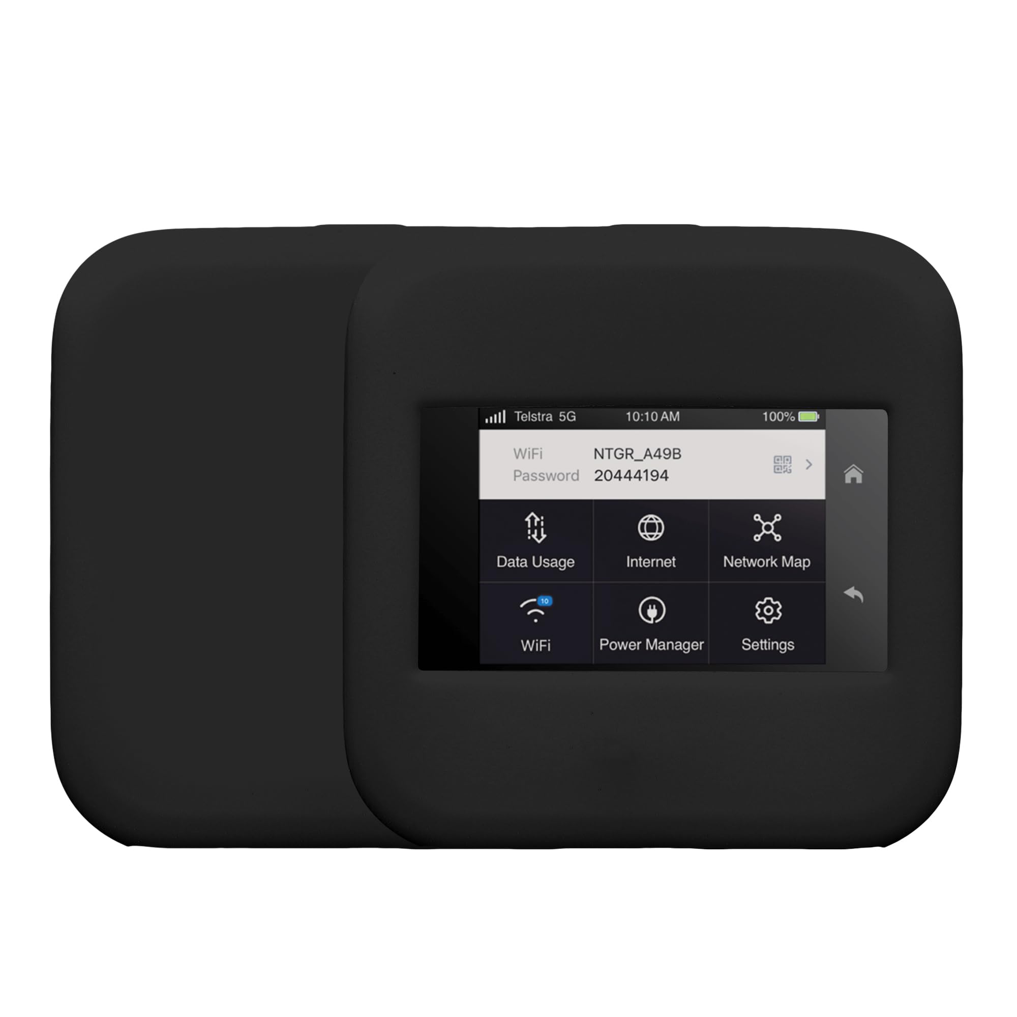 kwmobile WiFi Router Case Compatible with NETGEAR Nighthawk M6 Pro / M6 Cover - Silicone Portable Hotspot Case Black