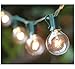 25Ft G40 Globe String Light Set, UL Listed for Indoor/Outdoor Commercial Decor (Green Wire)