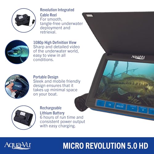 Aqua-Vu Micro Revolution 5.0 HD Underwater Fishing Camera – Portable 5