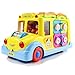 fisca Intellectual Musical School Bus, Learning Educational Toys for Baby & Toddler, Electronic Car with Lights for 1 2 3 Year Old Boys and Girls