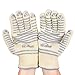 Kealive Heat Resistant Gloves 572 ℉ Cooking and Oven Gloves with Fingures 1-Pair for Baking and BBQ