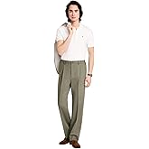 Tommy Hilfiger Mens Relaxed fit Dress Pants 32/32 Green Solid Stretch