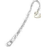 MYOSPARK Swan Bookmark Swan Inspired Jewelry Swan Lover Gift Bird Lover Gift Bookmark Literary Reader Gift (Swan Bookmark)