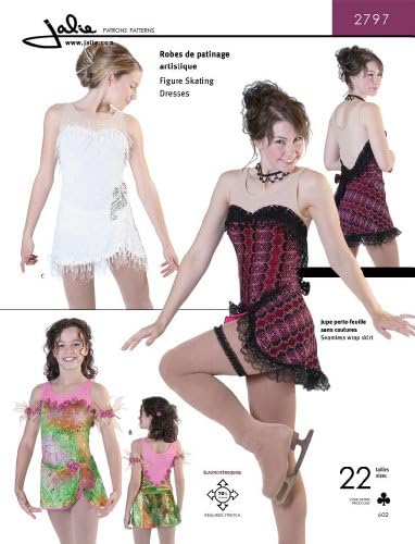 Jalie Sweetheart Neck Figure Skating Dancing Dresses Dress Costume Sewing Pattern #2797