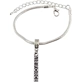 Emerald Park Jewelry Air Force Snake Chain Charm Bracelet