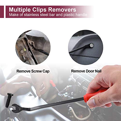 Auto Trim Removal Tool Kit for Car Door Clip Panel Audio Video Dashboard, Set of 10Pcs