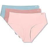 Under Armour UA PURE STRETCH NO SHOW HIPSTER-SOLID3PK,TOURMALINE PINK,M