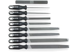 Nicholson Tool File Set 9Pc with Ergonomic Handle Pouched, Multicolor, One Size (22030HNNN)