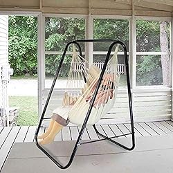 PIRNY Hammock Chair Stand with Large Hanging Padded