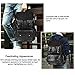 Vbiger Unisex PU Leather Laptop Backpack Large-capacity Casual Daypack Multi-purpose Drawstring Shoulders Bag with Multiple Pockets and Drawstring Opening, Suitable for Men and Women (Black)