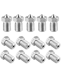 austor 13 piezas 3d impresora boquilla de acero inoxidable de 0,4 mm.