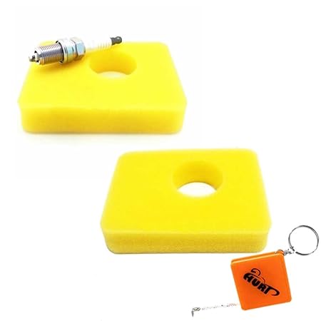 HURI Rasenmäher Zündkerze Luftfilter passend für Briggs & Stratton 450E & 500E Serie 08P502 09P602 09P702 Ersetzt 799579 0042