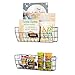 Wall35 Macon Wall Mounted Metal Wire Baskets for Kitchen Organization and Storage, Hanging Fruit Basket Set of 2 Black