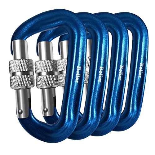 Bolier 12kn locking carabiner, ultra-light aerospace al…