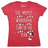 Disney Mickey Mouse Christmas Best Time Of The Year Juniors T-shirt