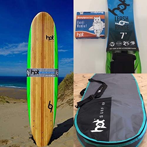 Hotsurf 69 7" 0 Softboard Beginners Surfboard Package Deal
