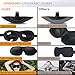 MOSPRO 3D Sleep Eye Mask Cover - Ideal Gift for Woman & Man with Free Ear Plugs, Contoured Comfortable Lightweight Sleeping Mask for Sleeping, Travel （2 Pack）