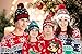 Goodstoworld Knit Led Ugly Christmas Hats Womens Mens Black Beanie Festival Party Light Up Knit Xmas 6 Colorful Lights Funny Sweater Hat For Family Girls Boys