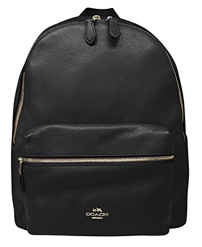 pebbled leather backpack