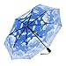 Galleria-Clear Skies Auto-Open/Close Large Portable Rain Folding Umbrella