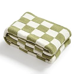 YIRUIO Throw Blankets Checkerboard Grid Chessboard
