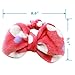 Hairizone 2 Pack Makeup Headbands for Washing Face Shower Spa, Soft and Cute Big Bow Hair Bands for Women and Girls (Pink Polka Dot/Red Heart Dot)