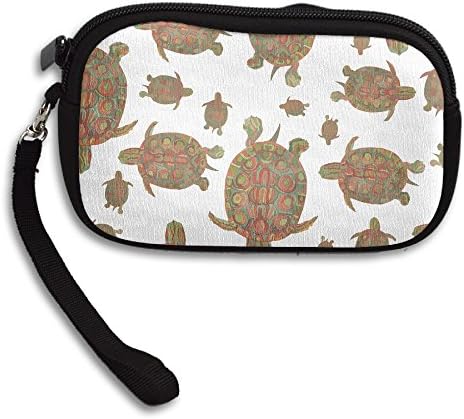 Ming Horse Women/girls Watercolor Turtle Small Purse Zero Wallet