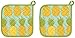 Now Designs Basic Potholders, Pineapples, Set of 2