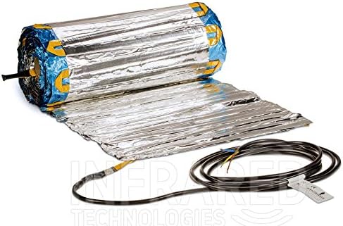 Electric Under Laminate/Wood Foil IR Underfloor Heating Mat Kit 200w/m2 Gold (Heating MAT Sample, No Thermostat)