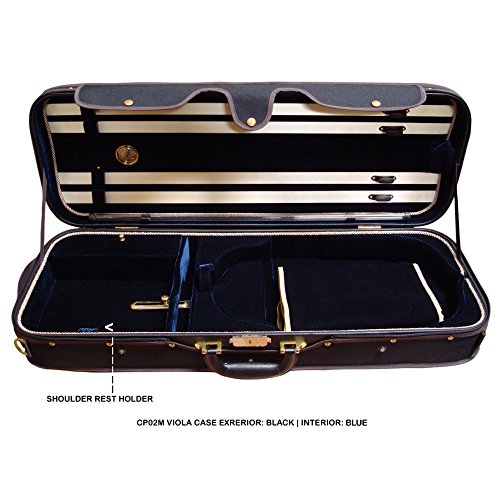 D'Luca Deluxe Oblong Heavy-Duty Viola Case With Hydrometer Fits 15
