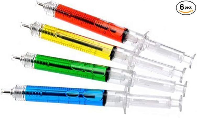 Amazon Co Jp Vi Yo ボールペン ペン 注射器 文房具 ランダムカラー ６セット ビューティー