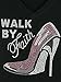 Women's Walk by Faith Rhinestone Bling T-Shirts Black