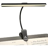 Vekkia Professional 88 LED Rechargeable Music Stand Light | Foldable Clip-on Lamp/Eye-Protective/5 Brightness &amp; 3 Color Temp Adjustments/for Piano, Reading