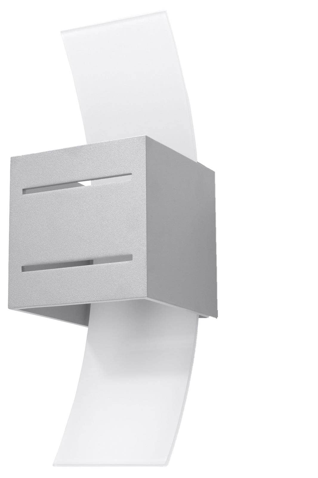 Sollux Lighting Loreto Aluminium Wall Light, Grey