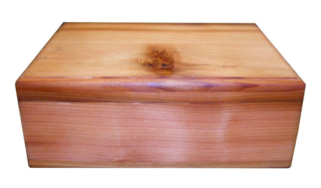 Steve's Gift Shoppe Cedar Keepsake Memory and Treasure Box or Storage Box - Size 11.75 x 9 x 5 Inches