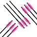 CleverLove 100Pack Eyelash Mascara Brushes Disposable Wands Applicator Makeup Tool Kits Rose