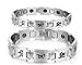 Health Care Bio Magnetic Bracelet | Titanium Magnetic Bracelet for Men and Women | Magnetic Bracelet for Pain Relief, Therapy, Balance and Energy | Silver Color