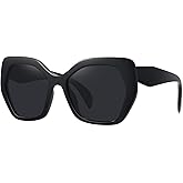 Fozono Trendy Oversized Polarized Sunglasses for Women Men Polygon Sunglasses Butterfly Sun Glasses UV400 FZN802