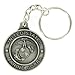 United States Marine Corps Antique Pewter Finish Keychain with Split-ring and Chain