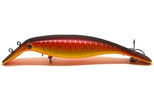 AYVANBER 7 Inches Duckbill Platypus Floating Swimming Trolling Plug Pike Muskie Hard Lure Jointed Swimbait Fishing Lures Bait Baits Life-Like Lure Minnow Bass Pike Musky New
