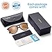 CARFIA Trendy Sunglasses for Women Polarized UV Protection Classic Retro Style CA5100