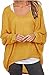 Sarin Mathews Womens Casual Oversized Baggy Off-Shoulder Shirts Pullover Tops