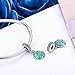 WOSTU 925 Sterling Silver Starflish Dangle Charm for DIY Bracelets Blue Charm for Summer