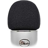 Professional Foam Windscreen for Blue Yeti - Covers Other Large Microphones, such as MXL, Audio Technica and Many More - Quality Sponge Material Makes This The Perfect Pop Filter for your Mic - Black