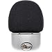 Professional Foam Windscreen for Blue Yeti - Covers Other Large Microphones, such as MXL, Audio Technica and Many More - Quality Sponge Material Makes This The Perfect Pop Filter for your Mic (Black)